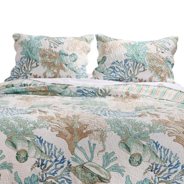 Plow & Hearth Atlantis Jade Reversible Bedding