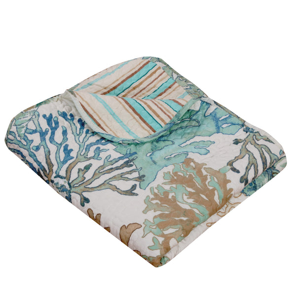 Plow & Hearth Atlantis Jade Throw
