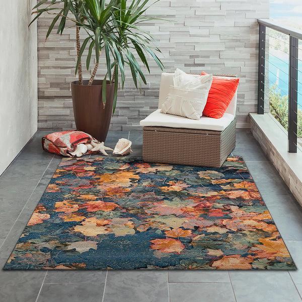 Plow & Hearth Autumn Leaves Rug