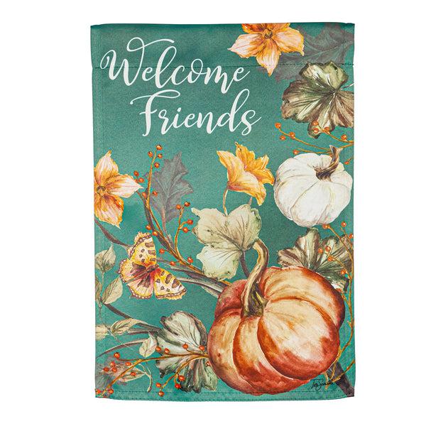 plow & hearth Autumn Vines Suede Garden Flag
