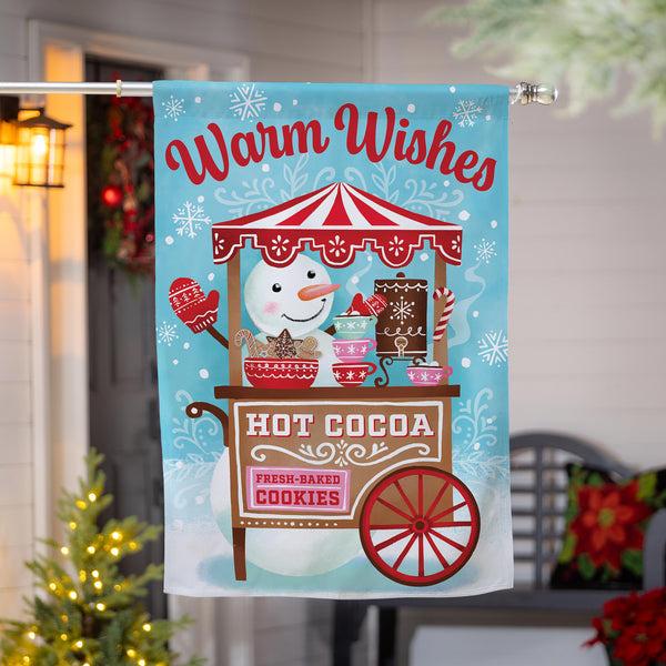 Plow & Hearth Baking Spirits Bright Suede House Flag