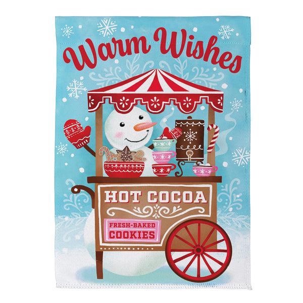 plow & hearth Baking Spirits Bright Suede House Flag