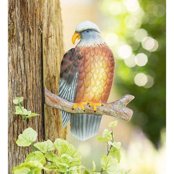 plow & hearth Bald Eagle on Branch Wall Sculpture