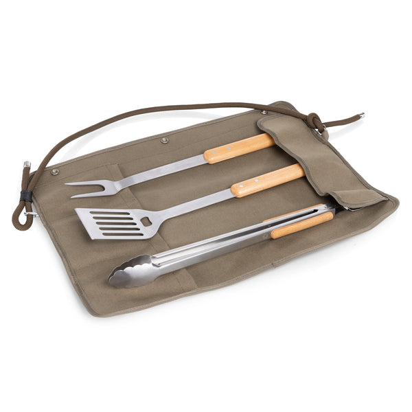 Plow & Hearth BBQ Roll Up 3 Piece Set