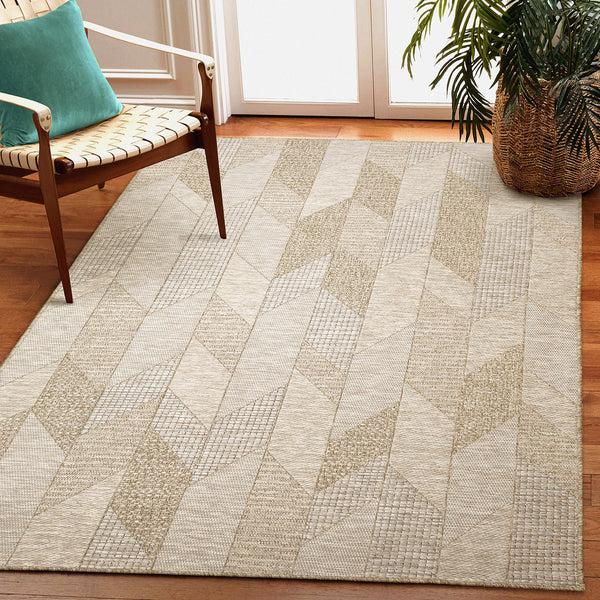 Plow & Hearth Beachcomber Angles Indoor/Outdoor Rug