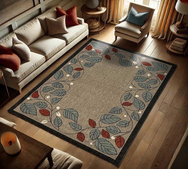 Plow & Hearth Berry Vine Polypropylene Rug