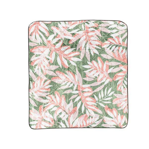 plow & hearth Bethany Leaf Fold-Up Blanket Tote