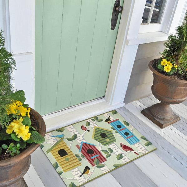 plow & hearth Bird Condos Indoor/Outdoor Rug