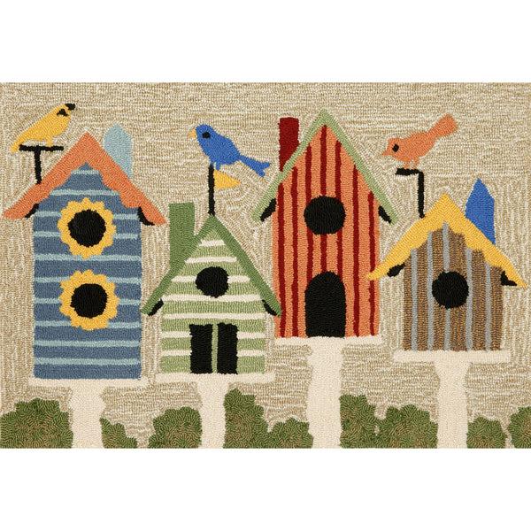 Plow & Hearth Birdhouses Indoor/Outdoor Rug