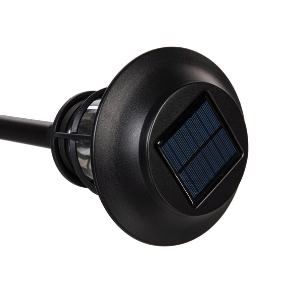 Plow & Hearth Black Solar Pathway Light Set Of 4