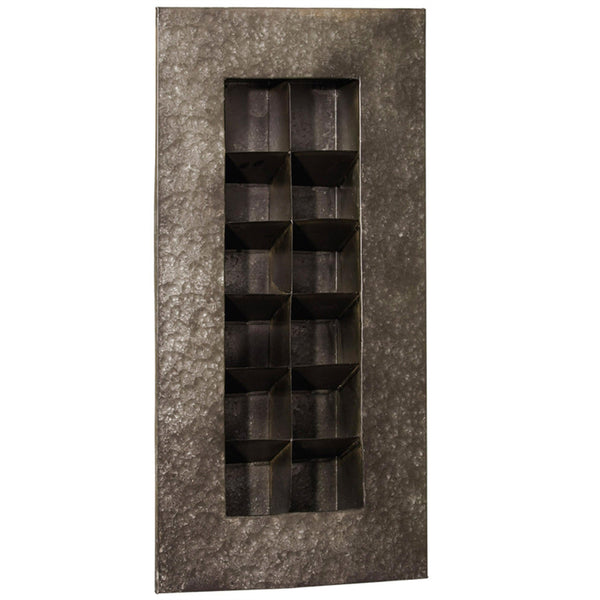 plow & hearth Black Zinc 12 Pocket Wall Planter