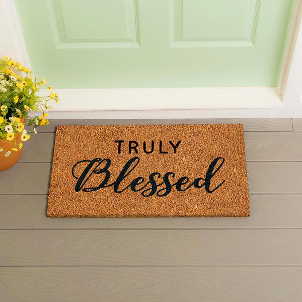 plow & hearth Blessed Coir Mat