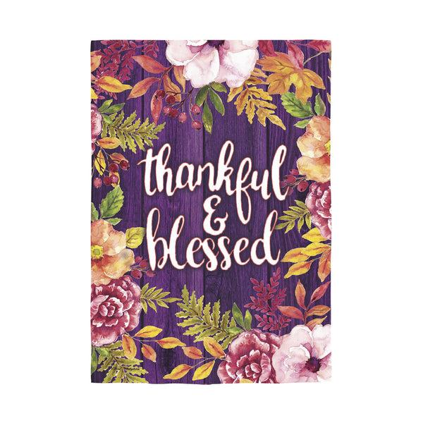 Plow & Hearth Blessed Moire Garden Flag
