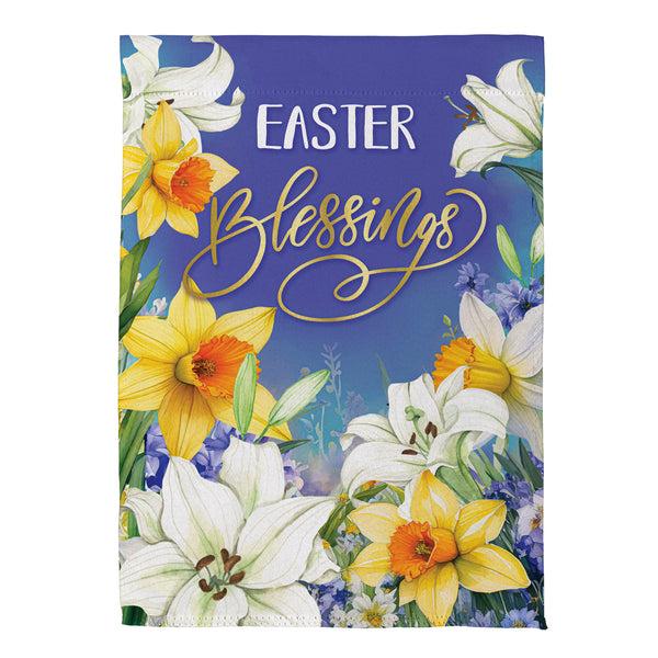 Plow & Hearth Blessings For Easter Suede Garden Flag
