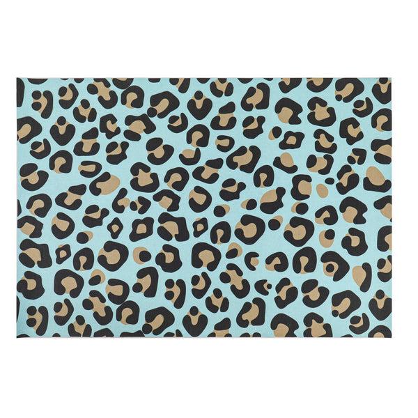 plow & hearth Blue Animal Print Layering Mat