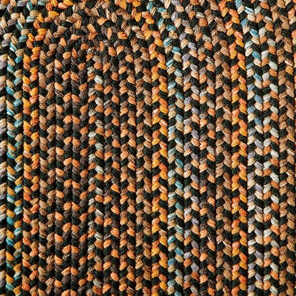 Plow & Hearth Blue Ridge Wool Oval Braided Rug 2' X 3'