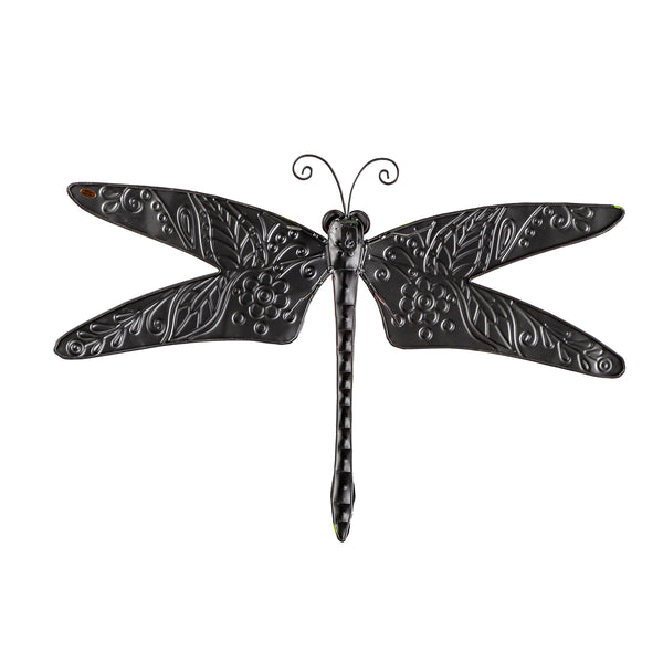 Plow & Hearth Boho Dragonfly In Cream And Green