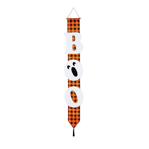 plow & hearth BOO Halloween Door Banner
