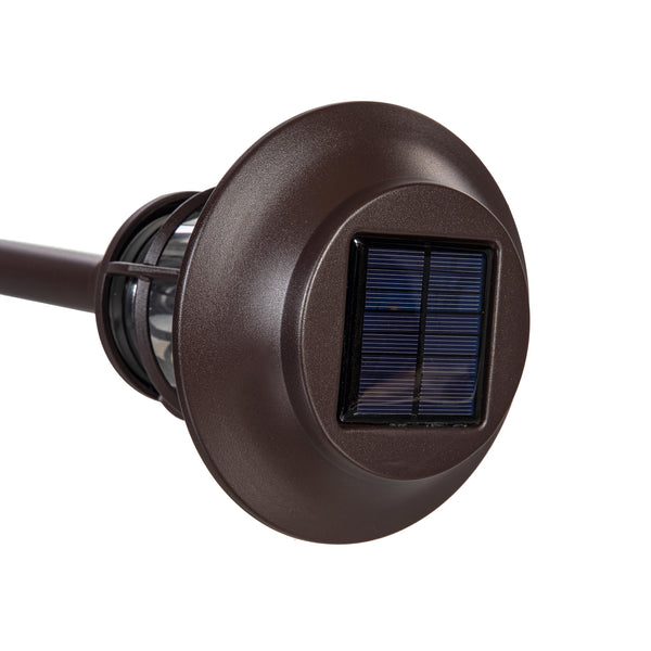 Plow & Hearth Bronze Solar Pathway Light Set Of 4