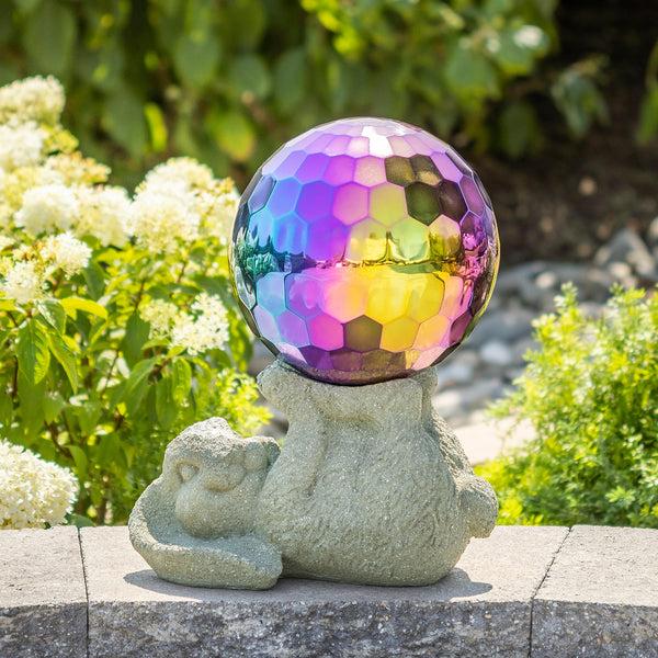 plow & hearth Bunny Gazing Ball Holder