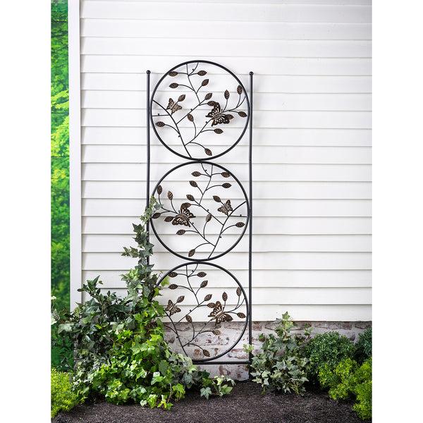 plow & hearth Butterfly Trio Trellis