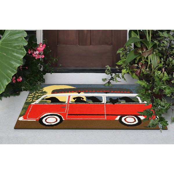 plow & hearth Camping Trip Indoor/Outdoor Rug