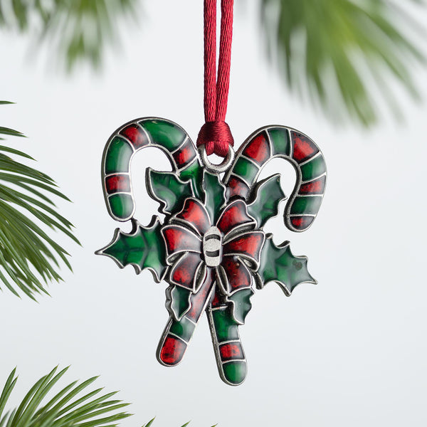 plow & hearth Candy Cane Candy Cane Ornament