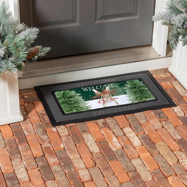 Plow & Hearth Candy Cane Rabbit Sassafras Switch Mat