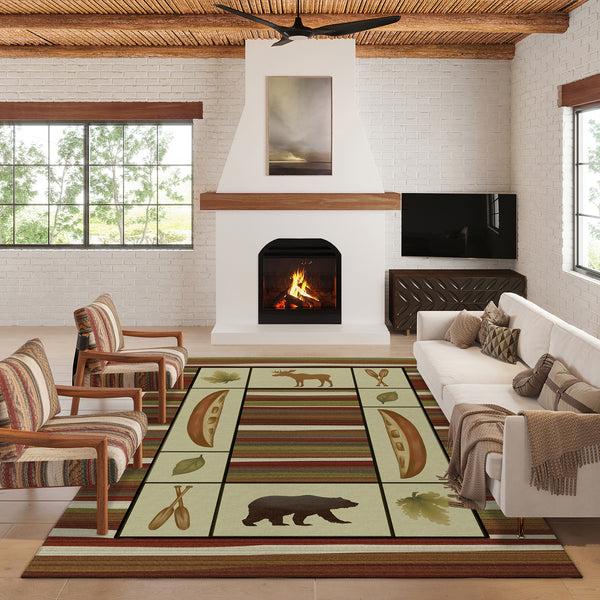 plow & hearth Canyon Excursion Polyester Rug