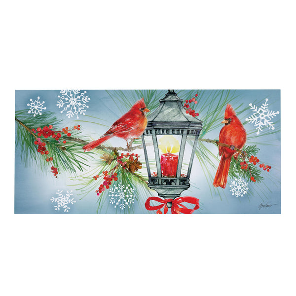 Plow & Hearth Cardinal Lantern Sassafras Switch Mat