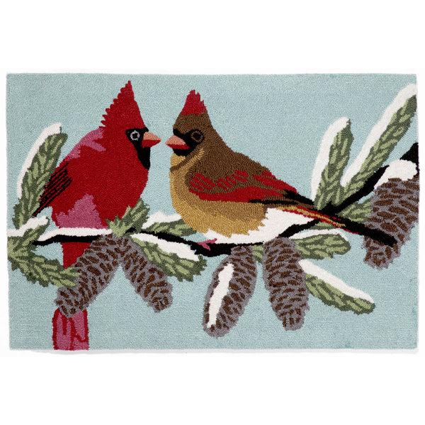Plow & Hearth Cardinals Indoor/Outdoor Rug