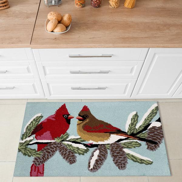 Plow & Hearth Cardinals Indoor/Outdoor Rug