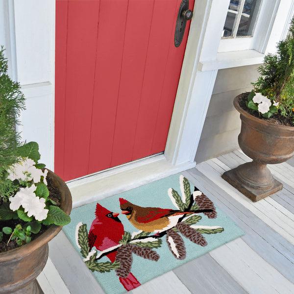 plow & hearth Cardinals Indoor/Outdoor Rug