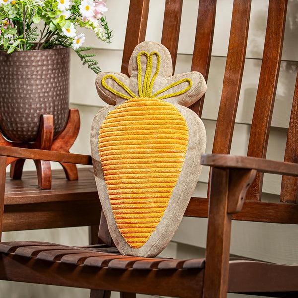 plow & hearth Carrot Shaped Pillow 20"H