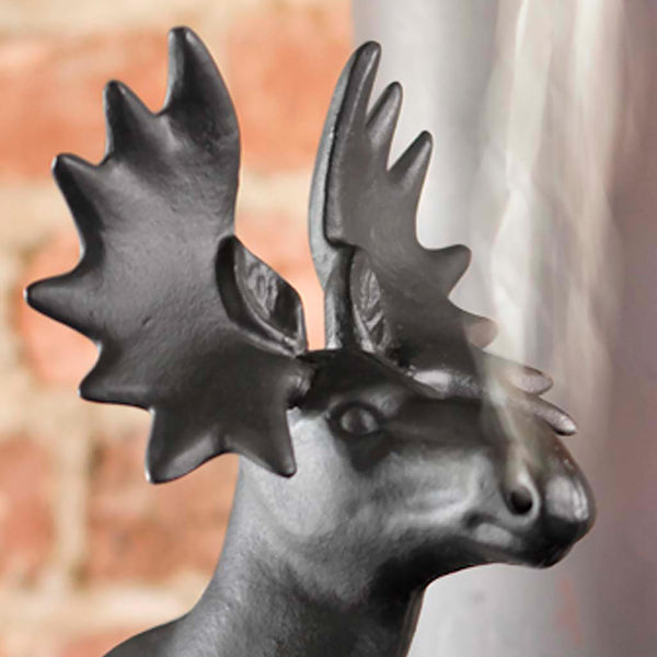 Plow & Hearth Cast Iron Moose Wood Stove Steamer