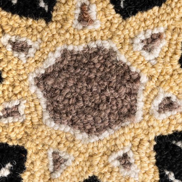 Plow & Hearth Celestial Starburst Wool Accent Pillow