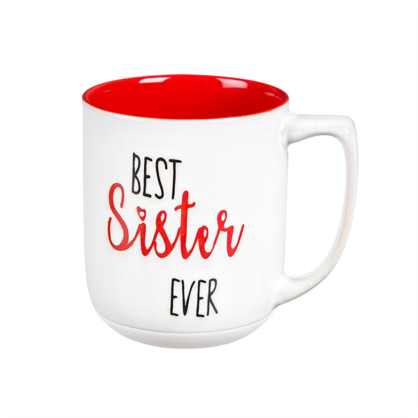 plow & hearth Ceramic Cup 14 OZ Best Sister Ever