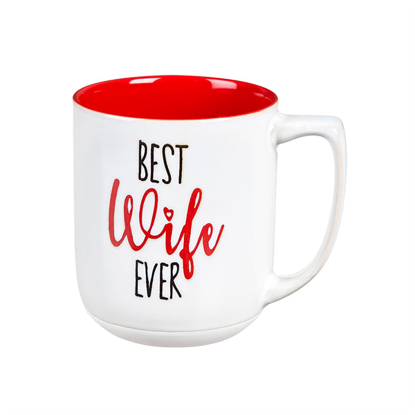 plow & hearth Ceramic Cup 14 OZ Best Wife Ever
