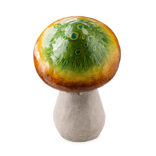 Plow & Hearth Ceramic Mushroom Man Statue