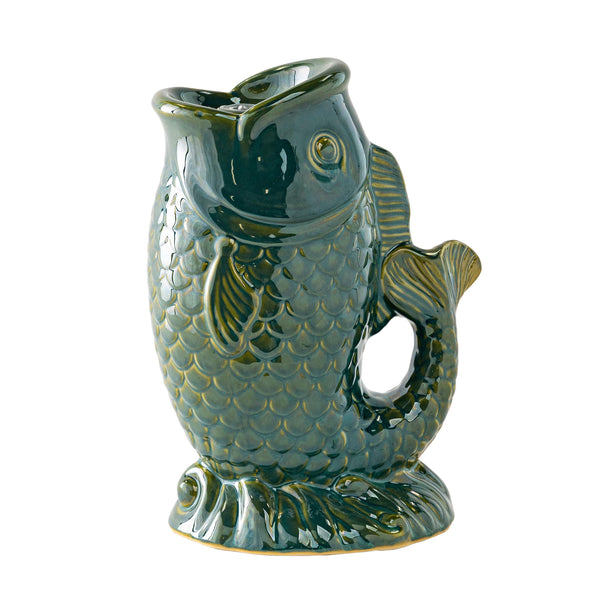 Plow & Hearth Ceramic Tabletop Fish Fountain