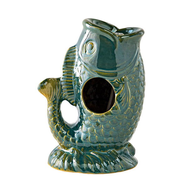 Plow & Hearth Ceramic Tabletop Fish Fountain