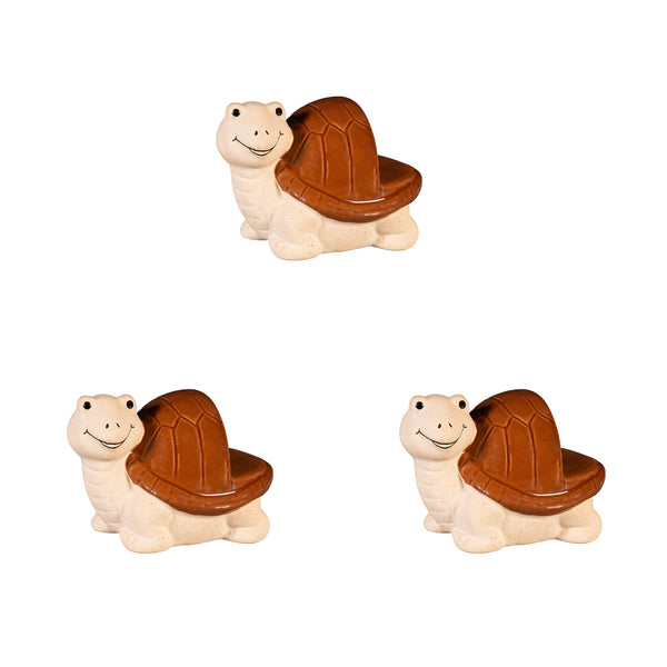 Plow & Hearth Ceramic Turtle Planter Feet Set Of 3