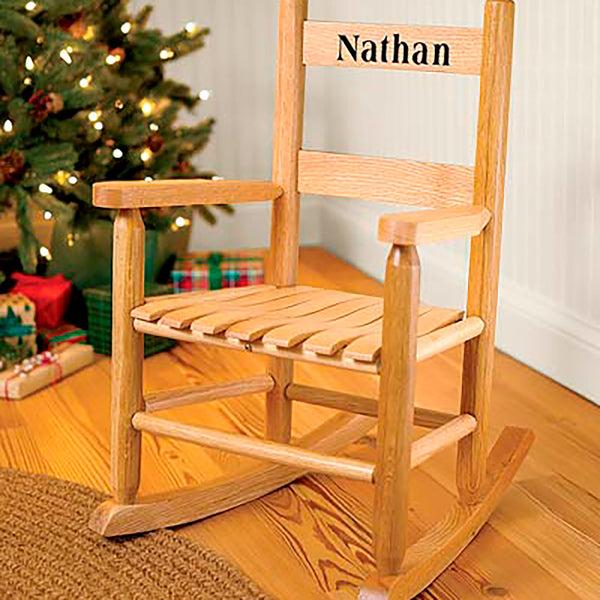 Plow & Hearth Child's Oak Ladderback Rocker