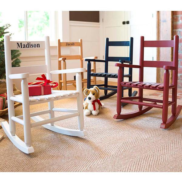plow & hearth Child's Oak Ladderback Rocker
