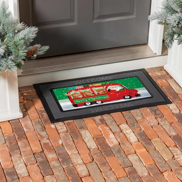Plow & Hearth Christmas Bus Sassafras Switch Mat