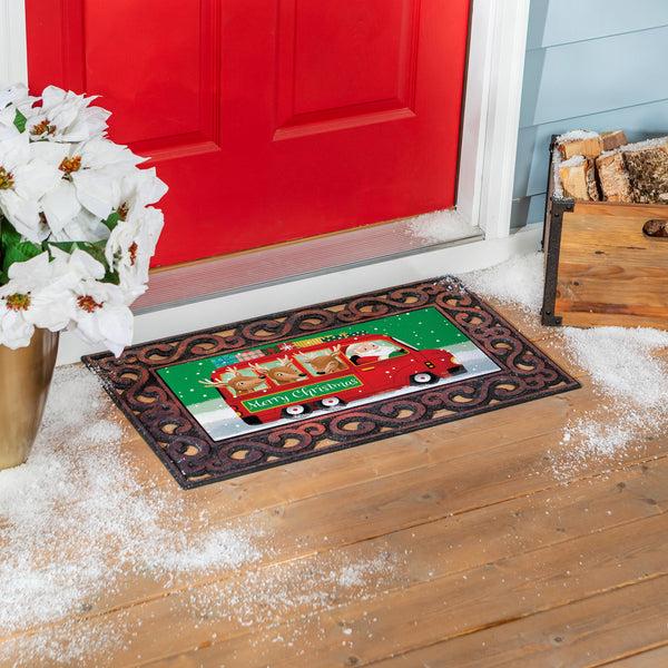 Plow & Hearth Christmas Bus Sassafras Switch Mat