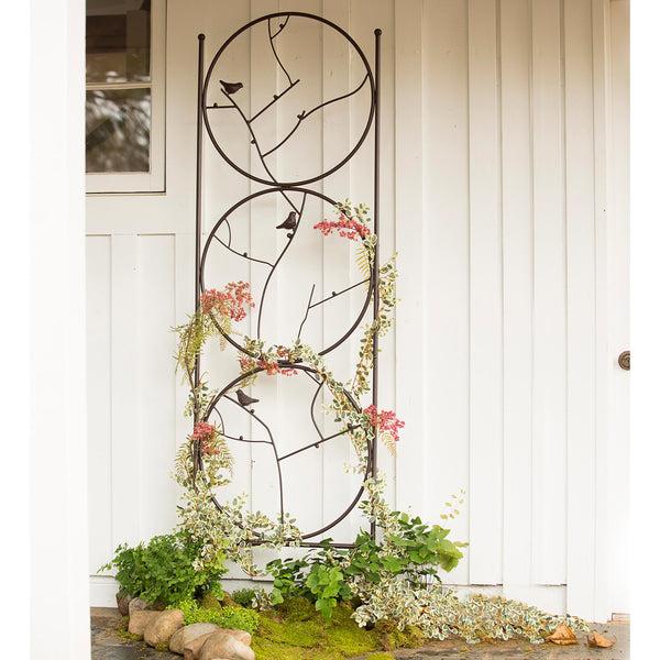 plow & hearth Circle Of Birds Trio Garden Trellis