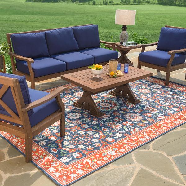 Plow & Hearth Claremont Sofa With Cushions