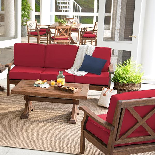 Plow & Hearth Claremont Sofa With Cushions