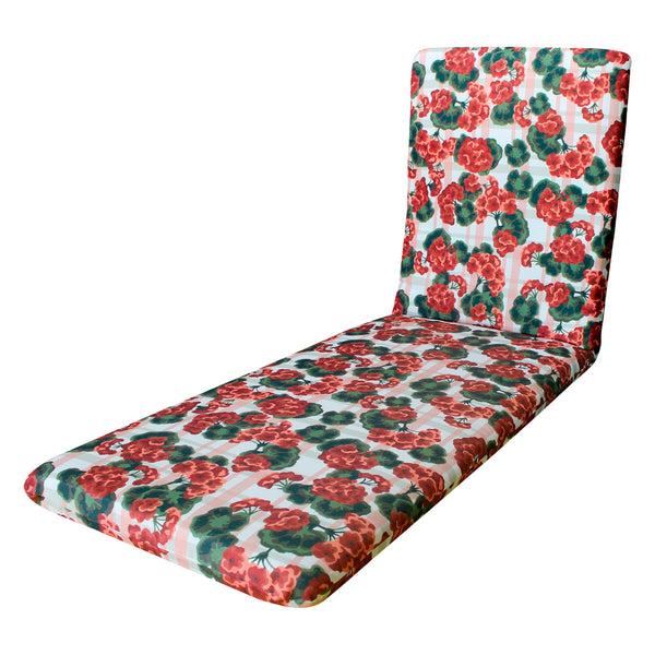 Plow & Hearth Classic Chaise Cushion With Ties